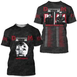 Depeche Mode world tour 2023 3D Shirt Meaningful Gift For Family Gift For Boyfriend Valentine Gift