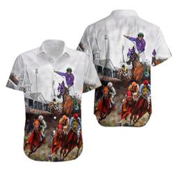 Derby Horse Racing Hawaiian Shirt Gift For Your Girlfriend Boyfriend Gift For Love Gift For Friend Best Valentine Present Holiday Gift