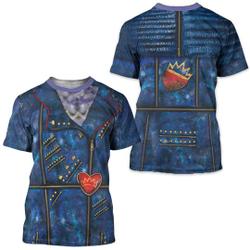 Descendants 2 Costume, Evie Shirt, Descendants Cosplay Meaningful Gift For Family Gift For Boyfriend Valentine Gift
