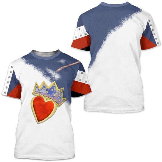 Descendants 2 Costume, Evie's Heart Shirt, Descendants Cosplay Meaningful Gift For Family Gift For Boyfriend Valentine Gift