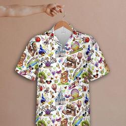 Disney Parks Food Hawaiian Shirts, Mickey Snacks Summer 2022 Unisex Hawaiian Trip Shirts Gift For Your Girlfriend Boyfriend Gift For Love Gift For Friend Best Valentine Present Holiday Gift