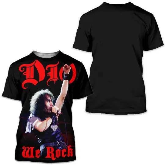 DIO Ronnie James Music Vintage 3D Tshirt Meaningful Gift For Family Gift For Boyfriend Valentine Gift