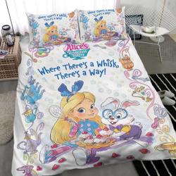 Disney Alice's Wonderland Bakery Bedding Set Gift For Your Girlfriend Boyfriend Gift For Love Gift For Friend Best Valentine Present Holiday Gift