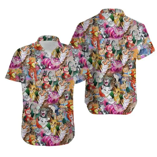 Disney All Characters Collection Hawaiian Shirt, Disney Hawaiian Shirt Gift For Your Girlfriend Boyfriend Gift For Love Gift For Friend Best Valentine Present Holiday Gift