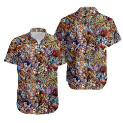 Disney All Characters Collection Hawaiian Shirt Gift For Your Girlfriend Boyfriend Gift For Love Gift For Friend Best Valentine Present Holiday Gift