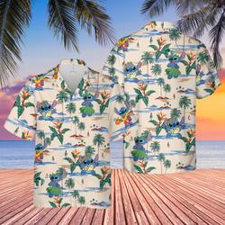 Disney Aloha Stitch Ohana Hawaiian Shirt Gift For Your Girlfriend Boyfriend Gift For Love Gift For Friend Best Valentine Present Holiday Gift