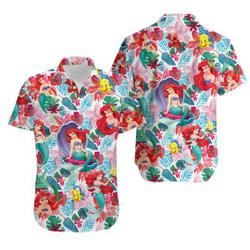 Disney Ariel Hawaiian Shirt, Ariel Princess Shirt, Disneyland Hawaiian Shirt Gift For Your Girlfriend Boyfriend Gift For Love Gift For Friend Best Valentine Present Holiday Gift