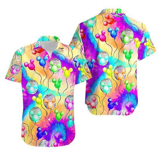 Disney Balloons Funny Hawaiian Shirt Gift For Your Girlfriend Boyfriend Gift For Love Gift For Friend Best Valentine Present Holiday Gift