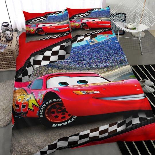Disney Cars Beautiful Cars Bedding Set Home DecorGift For Your Girlfriend Boyfriend Gift For Love Gift For Friend Best Valentine Present Holiday Gift
