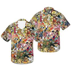 Disney Character  Aloha Disney Summer Hawaiian Shirt Gift For Your Girlfriend Boyfriend Gift For Love Gift For Friend Best Valentine Present Holiday Gift