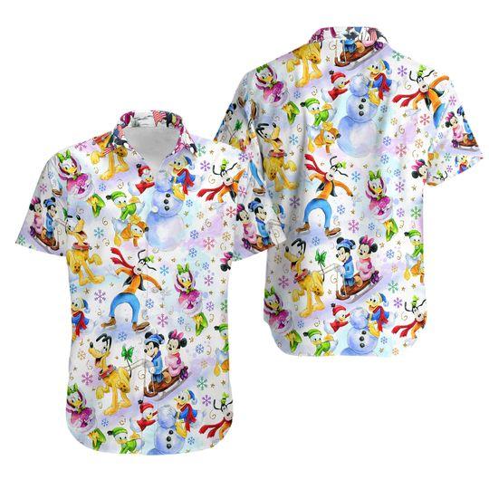 Disney Characters Collection Hawaiian Shirt, Disney Hawaiian Shirt Gift For Your Girlfriend Boyfriend Gift For Love Gift For Friend Best Valentine Present Holiday Gift