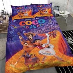 Disney Coco  Bedding Set Christmas GiftGift For Your Girlfriend Boyfriend Gift For Love Gift For Friend Best Valentine Present Holiday Gift