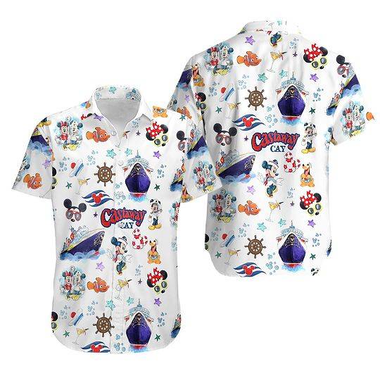 Disney Cruise Hawaiian Shirt, Matching Disney Cruise Button Shirt, Disney World Cruise Gift Gift For Your Girlfriend Boyfriend Gift For Love Gift For Friend Best Valentine Present Holiday Gift