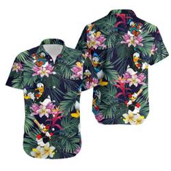 Disney Donal Duck Hawaiian Shirt Gift For Your Girlfriend Boyfriend Gift For Love Gift For Friend Best Valentine Present Holiday Gift