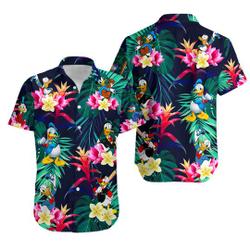 Disney Donald Duck Hawaiian Shirt Gift For Your Girlfriend Boyfriend Gift For Love Gift For Friend Best Valentine Present Holiday Gift