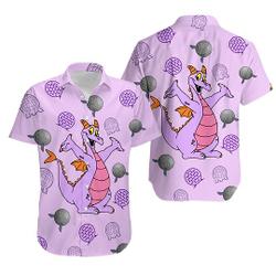 Disney Epcot Figment Dragon Imagination Hawaiian Shirt Gift For Your Girlfriend Boyfriend Gift For Love Gift For Friend Best Valentine Present Holiday Gift