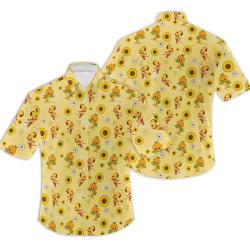 Disney Epcot Flower Garden Festival Men's Button Hawaiian Shirt Gift For Your Girlfriend Boyfriend Gift For Love Gift For Friend Best Valentine Present Holiday Gift