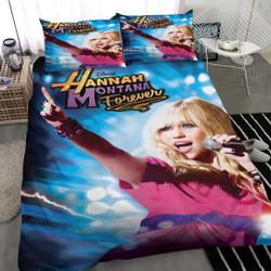 Disney HANNAH MONTANA Bedding Set Gift For Your Girlfriend Boyfriend Gift For Love Gift For Friend Best Valentine Present Holiday Gift