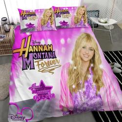 Disney HANNAH MONTANA Bedding Set Gift For Your Girlfriend Boyfriend Gift For Love Gift For Friend Best Valentine Present Holiday Gift