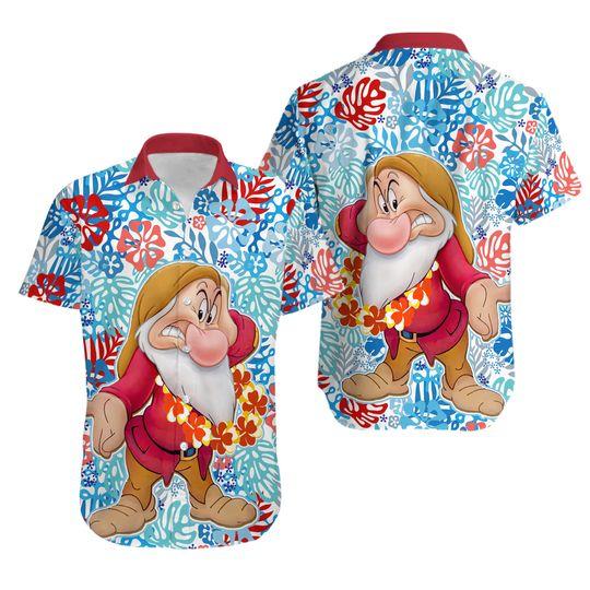 Disney hawaiian shirts, grumpy hawaiian shirts, Gift For Your Girlfriend Boyfriend Gift For Love Gift For Friend Best Valentine Present Holiday Gift