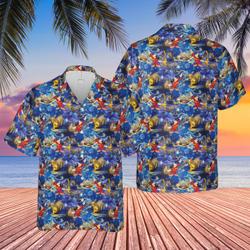 Disney Inspired Men's Button Down Hawaiian Shirt Gift For Your Girlfriend Boyfriend Gift For Love Gift For Friend Best Valentine Present Holiday Gift