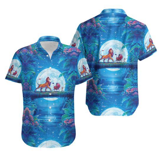 Disney Lion King Beach Hawaiian Shirt Gift For Your Girlfriend Boyfriend Gift For Love Gift For Friend Best Valentine Present Holiday Gift