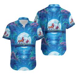 Disney Lion King Beach Hawaiian Shirt Gift For Your Girlfriend Boyfriend Gift For Love Gift For Friend Best Valentine Present Holiday Gift