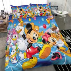 Disney Mickey And Friends Bedding Set Gift For Your Girlfriend Boyfriend Gift For Love Gift For Friend Best Valentine Present Holiday Gift