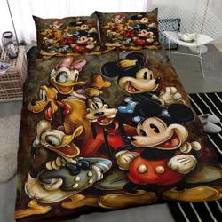 Disney Mickey And Friends Bedding Set Gift For Your Girlfriend Boyfriend Gift For Love Gift For Friend Best Valentine Present Holiday Gift