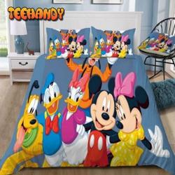 Mickey and friends bedding Set Gift For Your Girlfriend Boyfriend Gift For Love Gift For Friend Best Valentine Present Holiday Gift