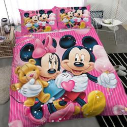 Disney Mickey Mouse Bedding Set Gift For Your Girlfriend Boyfriend Gift For Love Gift For Friend Best Valentine Present Holiday Gift