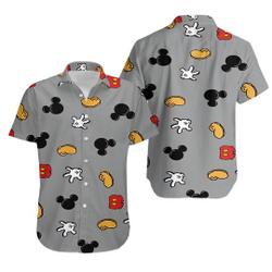 Disney Mickey Mouse Floral Aloha Hawaiian Shirt, Summer Button Up, Disney Crew Shirt Gift For Your Girlfriend Boyfriend Gift For Love Gift For Friend Best Valentine Present Holiday Gift