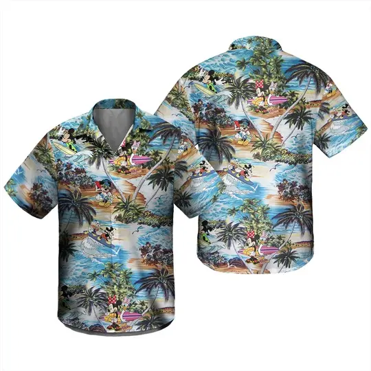 Disney Mickey Mouse Hawaiian Shirt Gift For Your Girlfriend Boyfriend Gift For Love Gift For Friend Best Valentine Present Holiday Gift