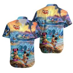 Disney Mickey Mouse Hawaiian Shirt Gift For Your Girlfriend Boyfriend Gift For Love Gift For Friend Best Valentine Present Holiday Gift