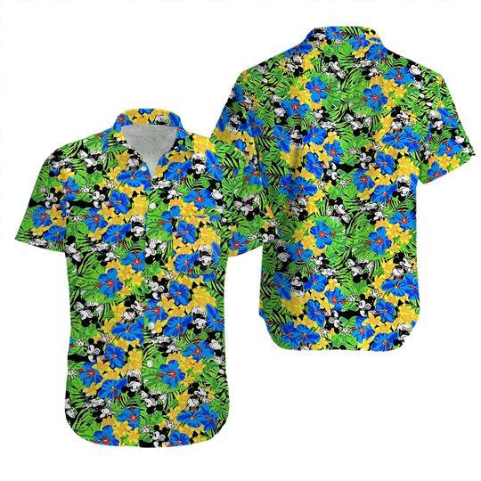 Disney Mickey Mouse Rayon Mens Hawaiian Shirt Gift For Your Girlfriend Boyfriend Gift For Love Gift For Friend Best Valentine Present Holiday Gift