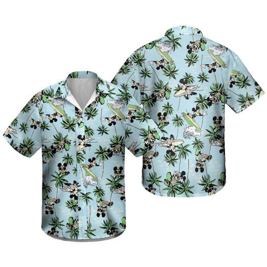 Disney Mickey Mouse Toddler Boys Hawaiian Shirt, Button Down Aloha Mickey Mouse, Funny Holiday Gift, Disney Shirts Gift For Your Girlfriend Boyfriend Gift For Love Gift For Friend Best Valentine Present Holiday Gift