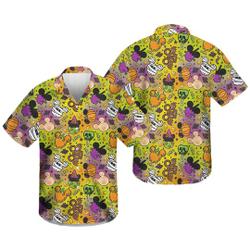 Disney Monster Snacks - Halloween Disney Hawaiian Shirt Gift For Your Girlfriend Boyfriend Gift For Love Gift For Friend Best Valentine Present Holiday Gift