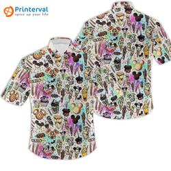 Disney Parks Food Hawaiian Shirt, Summer Family Hawaiian Shirts Gift For Your Girlfriend Boyfriend Gift For Love Gift For Friend Best Valentine Present Holiday Gift