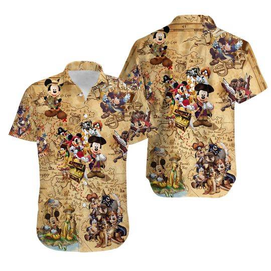 Disney Pirate Cruise Hawaiian Shirt Gift For Your Girlfriend Boyfriend Gift For Love Gift For Friend Best Valentine Present Holiday Gift