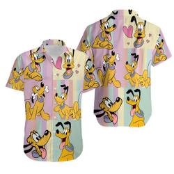 Disney Pluto Hawaiian Shirt, Disney Hawaiian Shirt Gift For Your Girlfriend Boyfriend Gift For Love Gift For Friend Best Valentine Present Holiday Gift