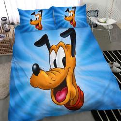 Disney Pluto Printing Three Piece Printed Fashion Pattern Bedding Set Gift For Your Girlfriend Boyfriend Gift For Love Gift For Friend Best Valentine Present Holiday Gift