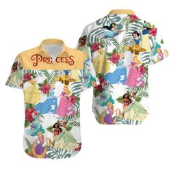 Disney Princess Tropical Hawaiian Shirt Gift For Your Girlfriend Boyfriend Gift For Love Gift For Friend Best Valentine Present Holiday Gift