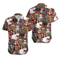 Disney Star Wars Christmas Hawaiian Shirt Gift For Your Girlfriend Boyfriend Gift For Love Gift For Friend Best Valentine Present Holiday Gift