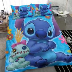 Disney Stitch Bedding Set Gift For Your Girlfriend Boyfriend Gift For Love Gift For Friend Best Valentine Present Holiday Gift