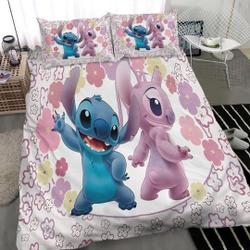 Disney Stitch Bedding Set Gift For Your Girlfriend Boyfriend Gift For Love Gift For Friend Best Valentine Present Holiday Gift