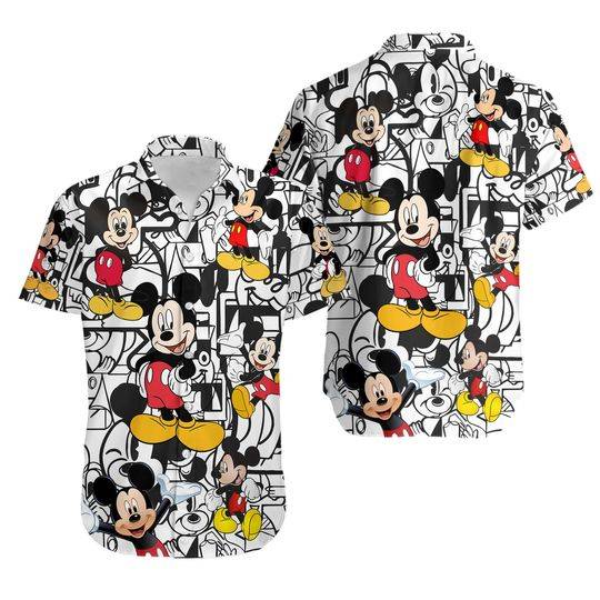 Disney Summer Mickey Mouse Hawaiian Shirt Gift For Your Girlfriend Boyfriend Gift For Love Gift For Friend Best Valentine Present Holiday Gift