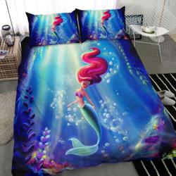 Disney The Little Mermaid Bedding Set Gift For Your Girlfriend Boyfriend Gift For Love Gift For Friend Best Valentine Present Holiday Gift