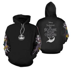 Disney Unisex Pullover Hoodie: The Nightmare Before Christmas Jack & Sally Dancing