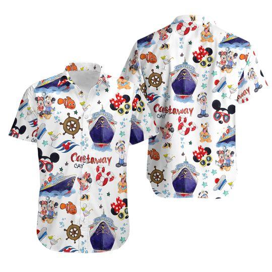 Disney World Hawaiian Shirt, Mickey Hawaiian Shirt, Summer Vacation Hawaiian Shirt Gift For Your Girlfriend Boyfriend Gift For Love Gift For Friend Best Valentine Present Holiday Gift