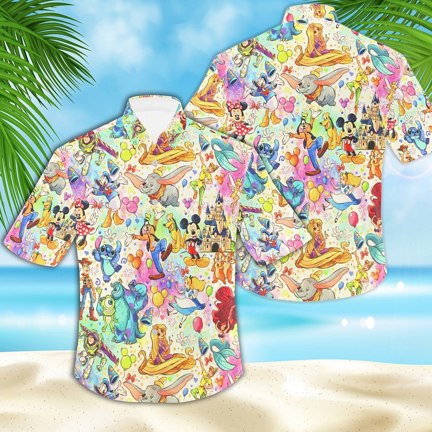 Disney World Mickey Stitch Ohana Hawaiian Shirt Gift For Your Girlfriend Boyfriend Gift For Love Gift For Friend Best Valentine Present Holiday Gift